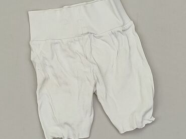 biale legginsy ocieplane: Spodnie dresowe, 0-3 m, stan - Dobry