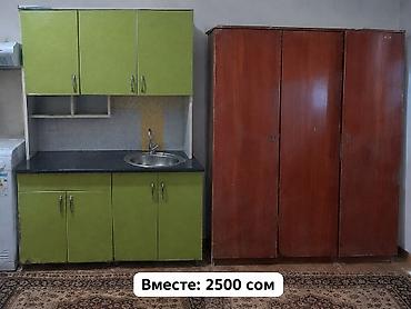 кухоный мебел бу: Кухонный гарнитур, Б/у, цвет - Зеленый, ДСП, Платная доставка — 1