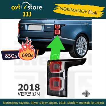 maşın üçün led işıqlar: Range Rover Vogue 2014 arxa Led Stop Yeni açılmış Nərimanov