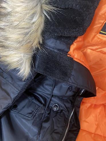 пуховики юникло: Мужская зимняя парка DFL Fashion, размер XXL. - Цвет: черный с — 7