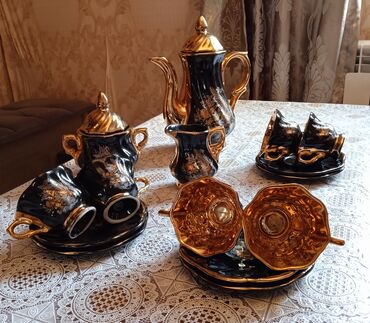 boşqab dəstləri: Çay dəsti, 6 nəfərlik