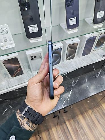 ipad pro 2: IPhone 15 Pro, 128 GB, Blue Titanium, Face ID, Sənədlərlə, Zəmanət — 4