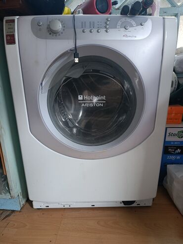 ценсерный плита: Кир жуучу машина Hotpoint Ariston, Автомат, 9 кг чейин, Толук өлчөм