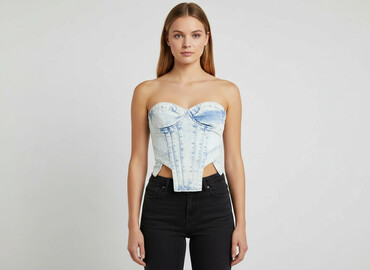 reserved bluzka ze złotą nitką: PrettyLittleThing, Топ жіночий, розмір S