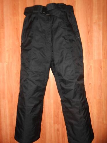 prugaste pantalone: Ski pants, S (EU 48), color - Black