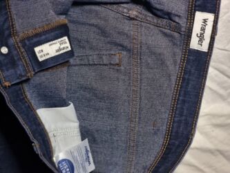 Джинсы: Wrangler джинсы. ОРИГИНАЛ. КЛАСИКА. ПРЯМЫЕ. Тёмно синий. 100% at lalafo.kg — 8 Джинсы: Wrangler джинсы. ОРИГИНАЛ. КЛАСИКА. ПРЯМЫЕ. Тёмно синий. 100% — 8