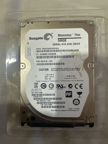 hard disk qiymeti: Daxili Sərt disk (HDD) Seagate, 480 GB, İşlənmiş