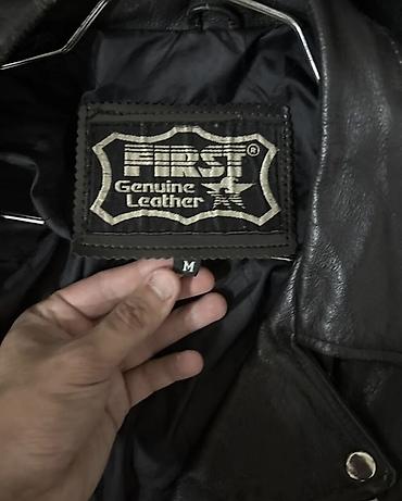 Moto geyim: FIRST Genuine Leather motosiklet gödəkcəsi – ölçü M. - Material — 2