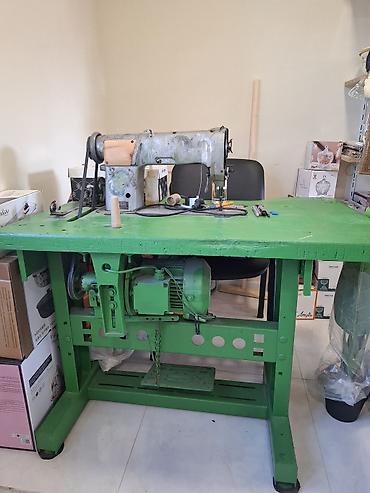 tikis aparati: Sənaye tikiş maşını və masa komplekti - Güclü elektrik mühərrikli — 1