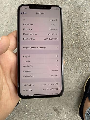 iphone 10 qiyməti: IPhone Xs, 256 GB, Gümüşü, Face ID — 7