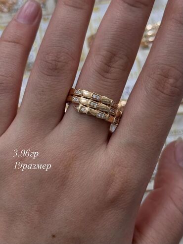 Кольца: Кольцо, Коктейльное, Проба 585, Женские, Без вставки, Новый — 17