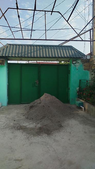 plastik setka qapi: Metal darvaza – yaşıl rəngdə, ikitaylı - Material: qalın metal/sakit — 2