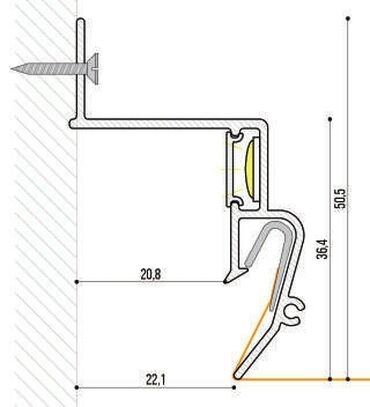 Аксессуары для осветительных приборов: Теневой и парящий профиль для натяжных и ГКЛ потолков. теневой 180сом at lalafo.kg — 8 Аксессуары для осветительных приборов: Теневой и парящий профиль для натяжных и ГКЛ потолков. теневой 180сом — 8