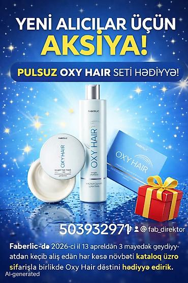 Gözəllik və sağlamlıq: Faberlic Oxy Hair dəsti hədiyyə 🎁 Şampun, maska və ampul - — 1