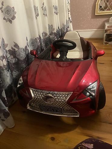 kabriolet: Uşaq üçün elektrikli miniatür maşın – qırmızı rəngdə, kabriolet — 2