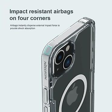 Maske i futrole za telefone: Maska Nillkin Nature Pro Magnetic za iPhone 14 Plus 6.7 plava. Uz brzu — 10