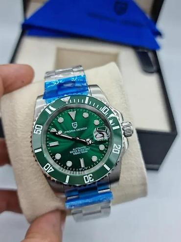 Ručni satovi: PAGANI DESIGN PD-1639 43mm/Zelena-Rolex Submariner-Automatik Potpuno — 3