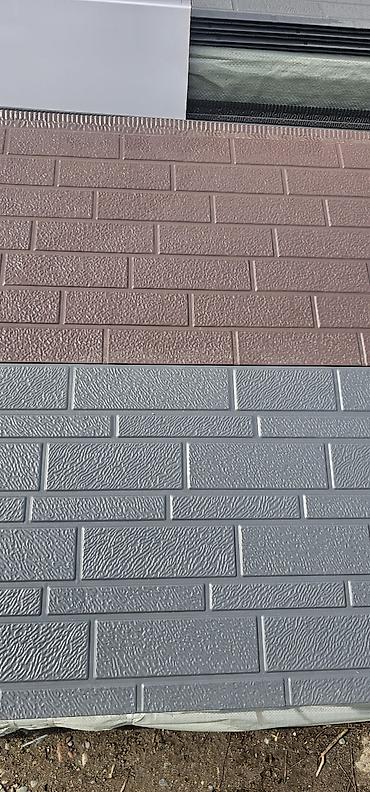 Фасадные сэндвич панели: Продаю сендвич панель три в одном 1)фальга 2) полиуретан — 3