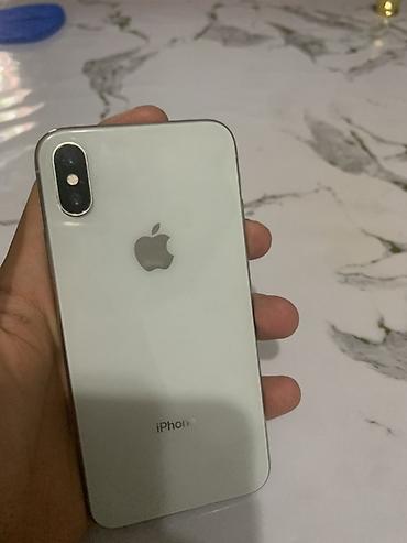 ıphone x: IPhone X, Б/у, 256 ГБ, Серебристый, Чехол, 100 % — 2