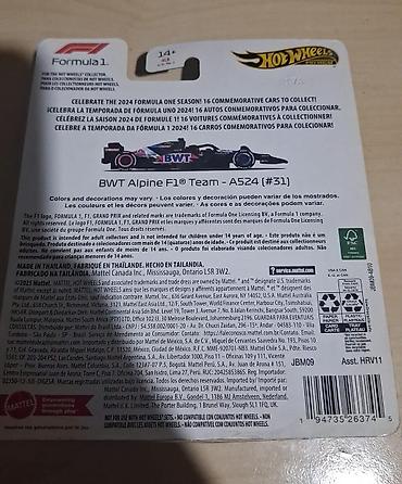 hot wheels formula 1: 2024 il, 1:64, Dəmir, Ünvandan götürmə — 8
