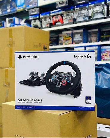 logitech racing wheel g29 pcps4 5: Logitech G29 Driving Force sükan və pedallar dəsti - PlayStation üçün — 1