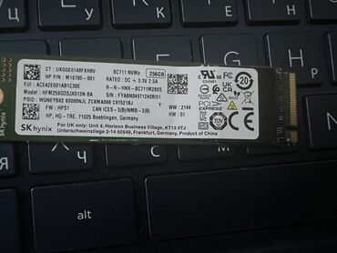 işlənmiş noutbuklar kreditlə: Daxili SSD disk Hynix, 256 GB, M.2, İşlənmiş