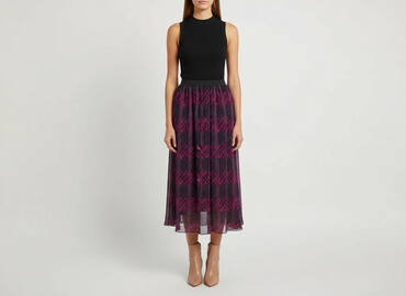 czerwone spódniczka w kropki: Troll, Women`s skirt, size S