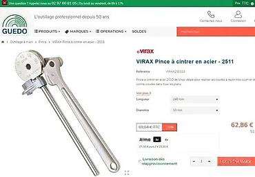 Klešta: Virax ručna savijačica cevi – model - Profesionalna klešta za — 2