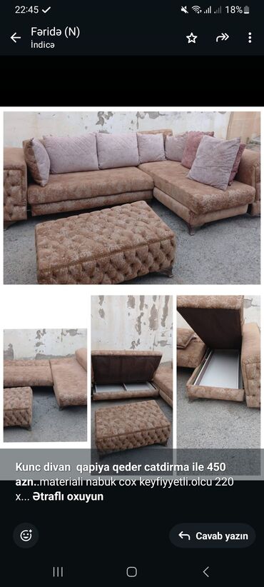 Divanlar: Künc divan