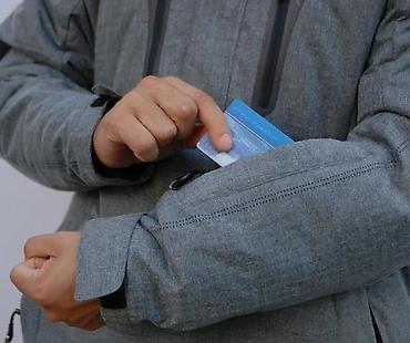 Zimske jakne: Muška zimska jakna – siva, sa kapuljačom - Topla, podstavljena zimska — 1