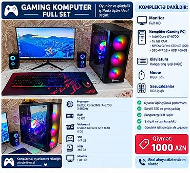 efootball hesap satışı: GAMING KOMPYUTER FULL SET SATILIR 🎮 ✨ Cəmi 10 gün əvvəl alınıb, demək — 1