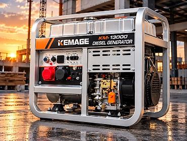 Инструменты: Дизельный генератор KEMAGE KM-13000 - Номинальное напряжение: 220/380 — 2