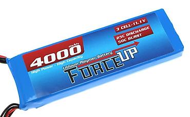 4000: 11.1V Li-Po Batareya 4000mAh – ForceUP Multikopter, helikopter, RC — 3