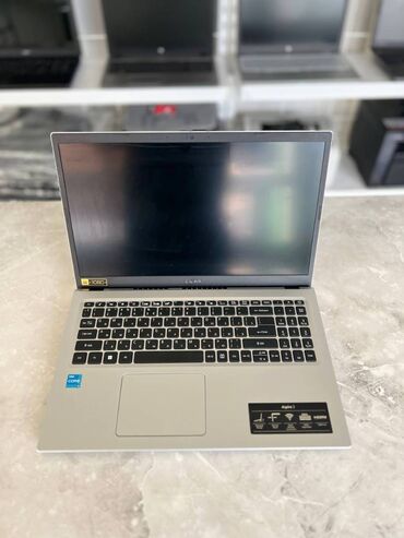 ноутбук casper: Ноутбук, Acer, 8 ГБ ОЭТ, Intel Core i3, 15.6 ", Татаал эмес тапшырмалар үчүн, эс тутум NVMe SSD