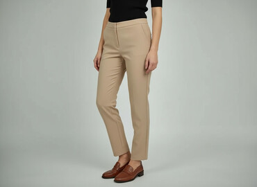 ubrania mohito wyprzedaż: Material trousers for women, size L