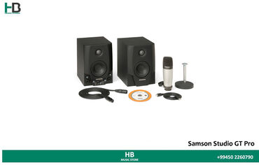 mikrafonlar: Akustik sistem "Samson Studio GT Pro" . Samson Studio GT Pro