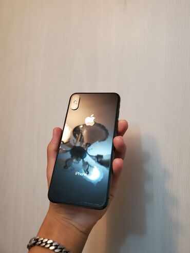 телефон на запчасти: IPhone Xs Max, Б/у, 256 ГБ, Черный, Чехол, 100 %