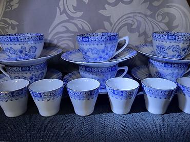 solingen posuđe: Sevis za kafu,caj,zestinu 1949 do 1954 godina China Blau Setmann — 3