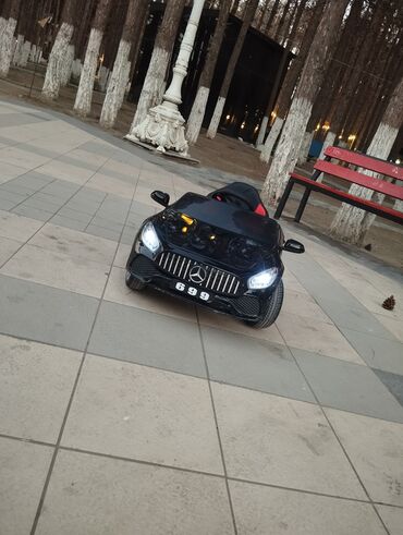 детские машинки для картинга: Uşaq üçün elektrikli miniatür maşın – Mercedes üslublu, qara rəng. -