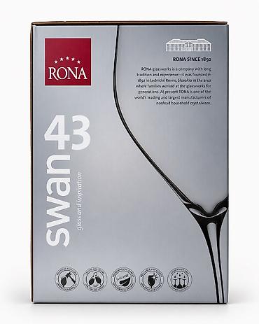 алко рулетка: Набор бокалов для вина RONA Swan 43 - Бренд: RONA (Словакия), серия — 3