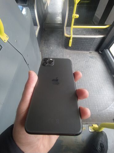 Apple iPhone: IPhone 11 Pro Max, 256 GB, Desert Titanium, Zəmanət, Barmaq izi, Simsiz şarj