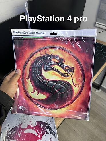 Видеоигры и приставки: Наклейки-скины для PlayStation 4 Модели: для PS4 Slim и PS4 Pro — 2