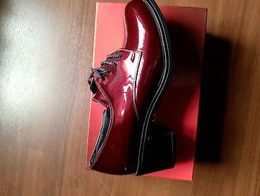 Ботинки и ботильоны: Лаковые ботинки SUMMERGIRL TREND - Цвет: насыщенный бордовый (вишня) — 2