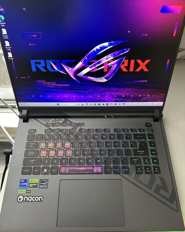 ноутбук asus rog strix: Ноутбук, Asus, 16 ГБ ОЭТ, Intel Core i9, 16 ", Колдонулган, Оюндар үчүн, эс тутум SSD