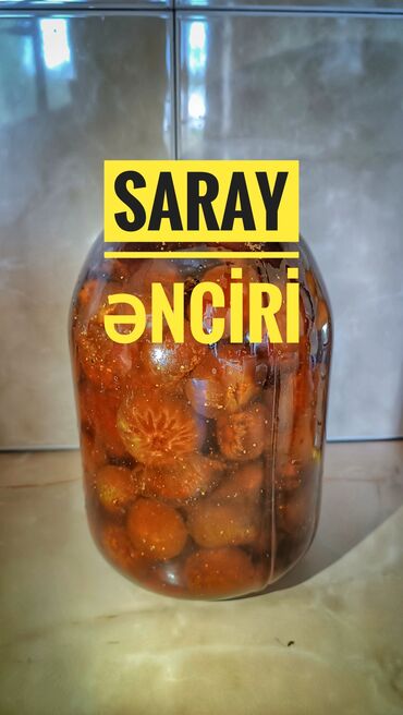 sarı kantaron yağı qiymeti: Əncir mürəbbəsi: Saray bağlarında yetişən öz bağımızın məhsuludu, Sarı