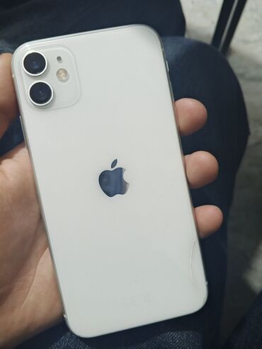 iphone 12 mini işlənmiş: IPhone 11, 64 GB, Ağ, Face ID