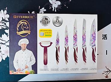 шефлер: Набор ножей Everrich 6 предметов с овощечисткой - Производитель — 2