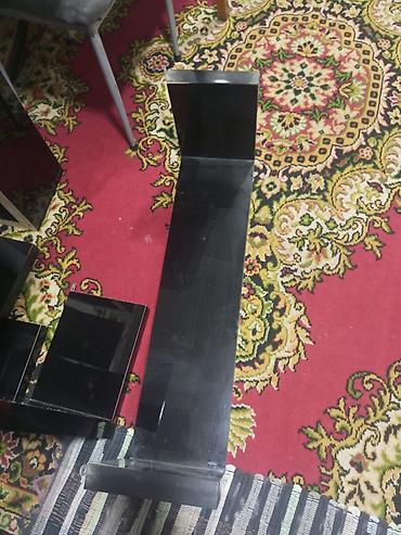 Тумбы и подставки для телевизора: Тумба и подставка для телевизора, Напольная, ЛДСП, цвет - Черный — 14