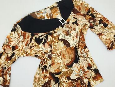 czerwona bluzki z bufkami: Women's blouse, size L (EU 40)