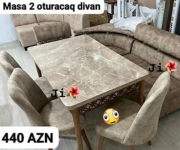 nar ciceyi: Mətbəx/Qonaq otağı üçün yemək dəsti Seçimlər: - Masa + 2 oturacaq — 1